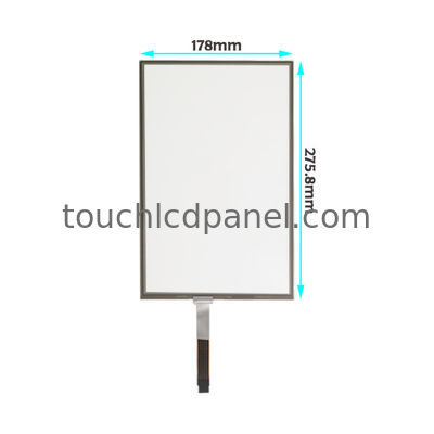 12.1'' Widescreen 1280 X 800 5 Wire Resistive Touch Panel με διαστάσεις 275.8 X 178 X 2.1mm